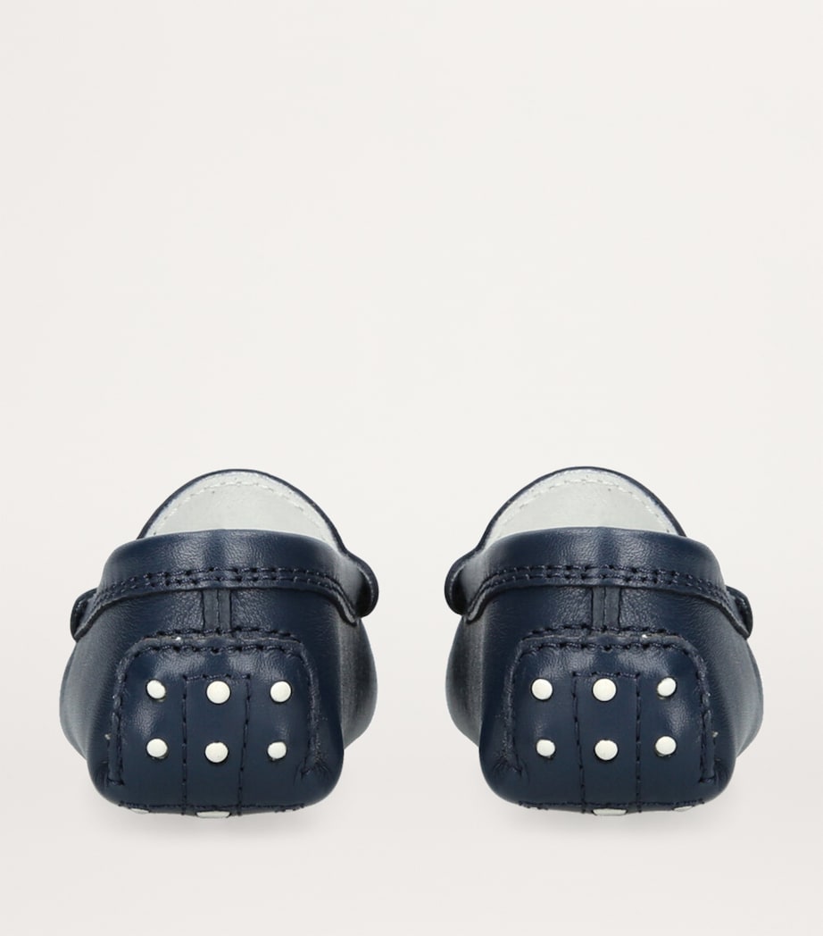 Leather Pantofola Gommini Loafers NAVY Image 2