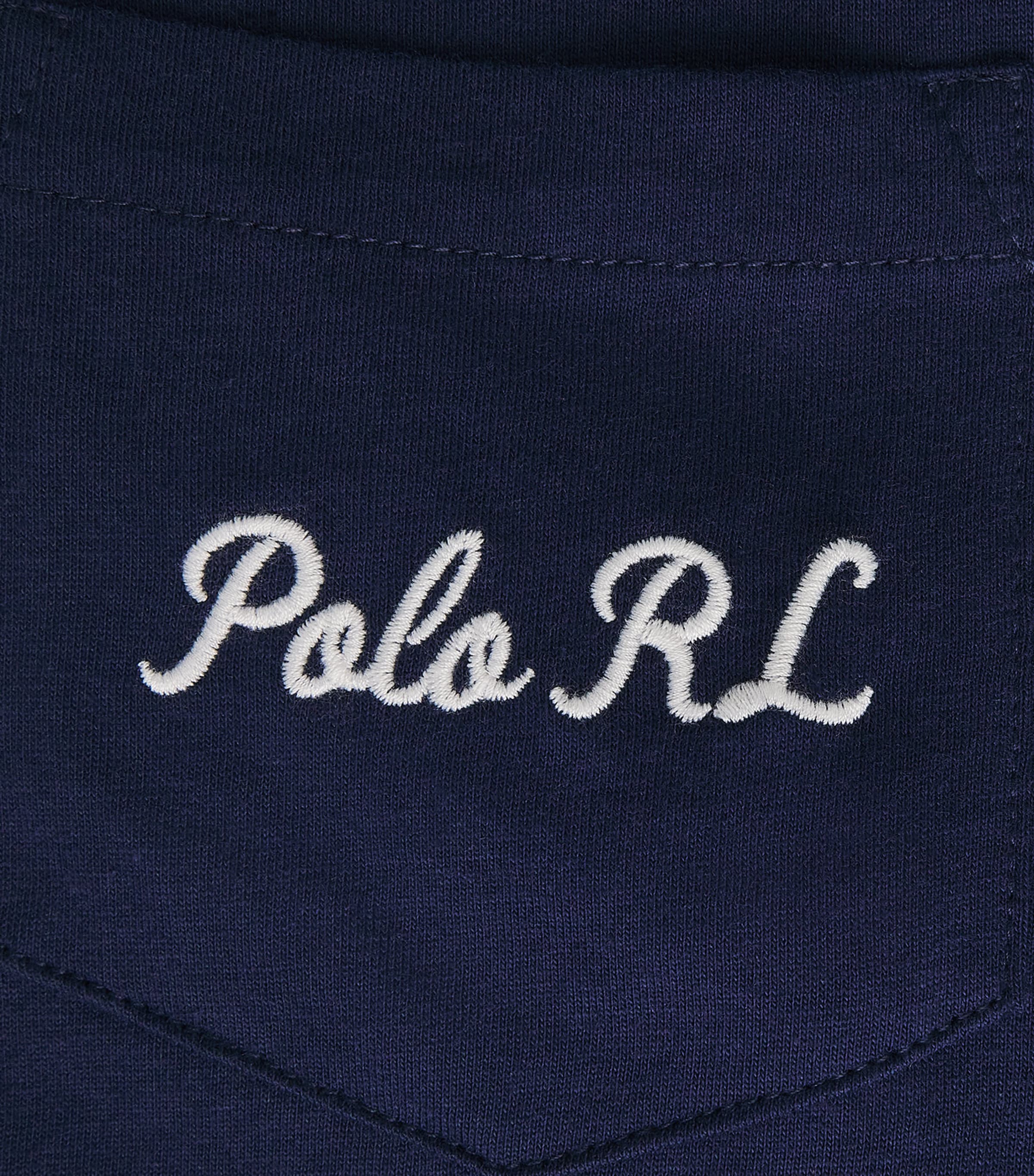 Cotton Cursive Logo T-Shirt NWPRT NVY-SOCIETY BR Image 5