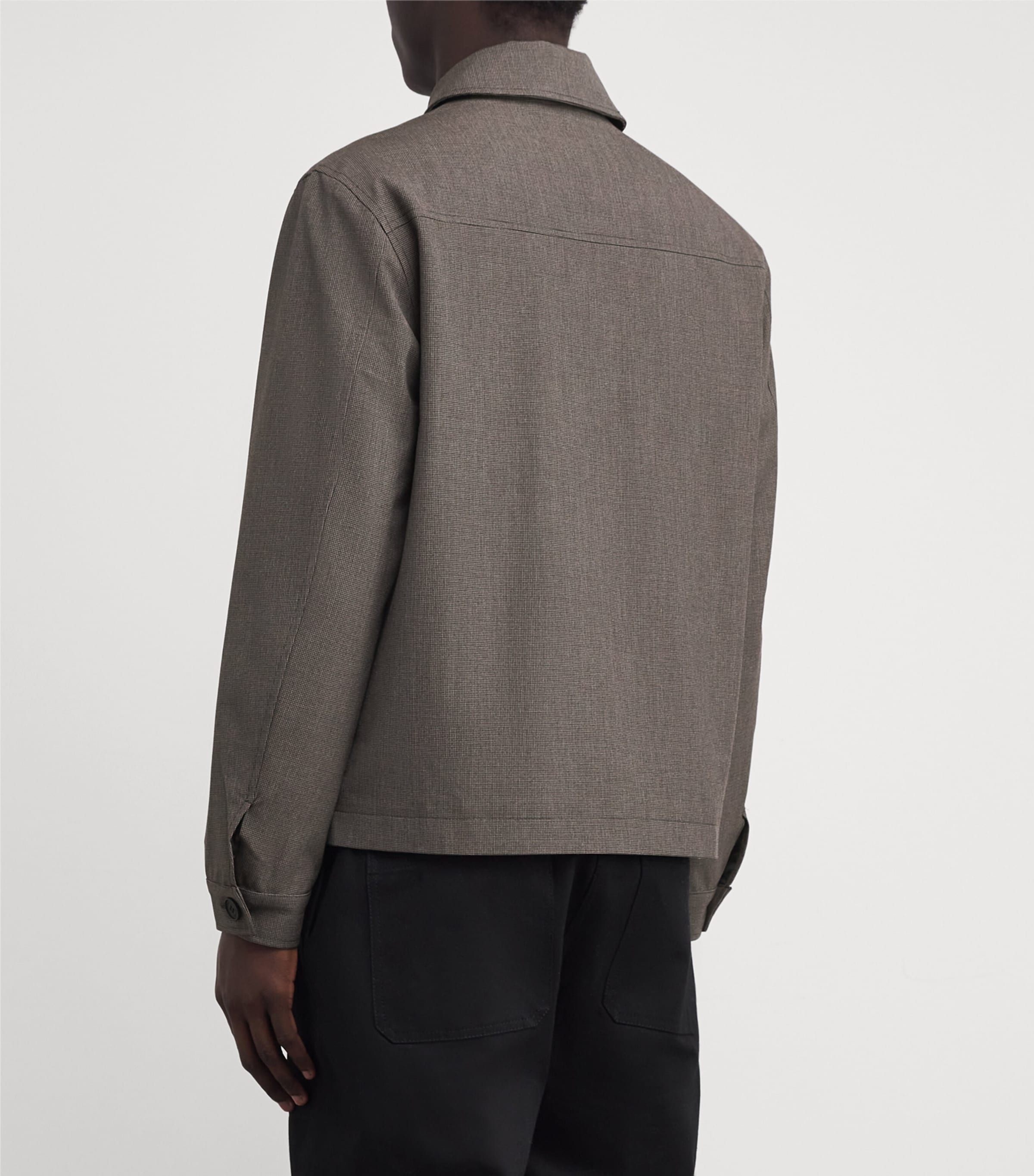 Micro Puppytooth Check Eldon Jacket BROWN Image 4