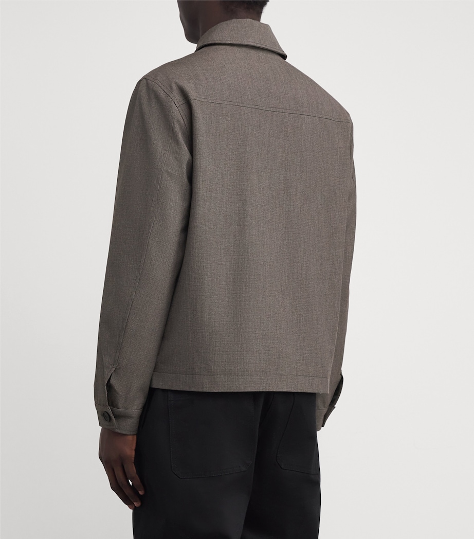 Micro Puppytooth Check Eldon Jacket BROWN Image 4