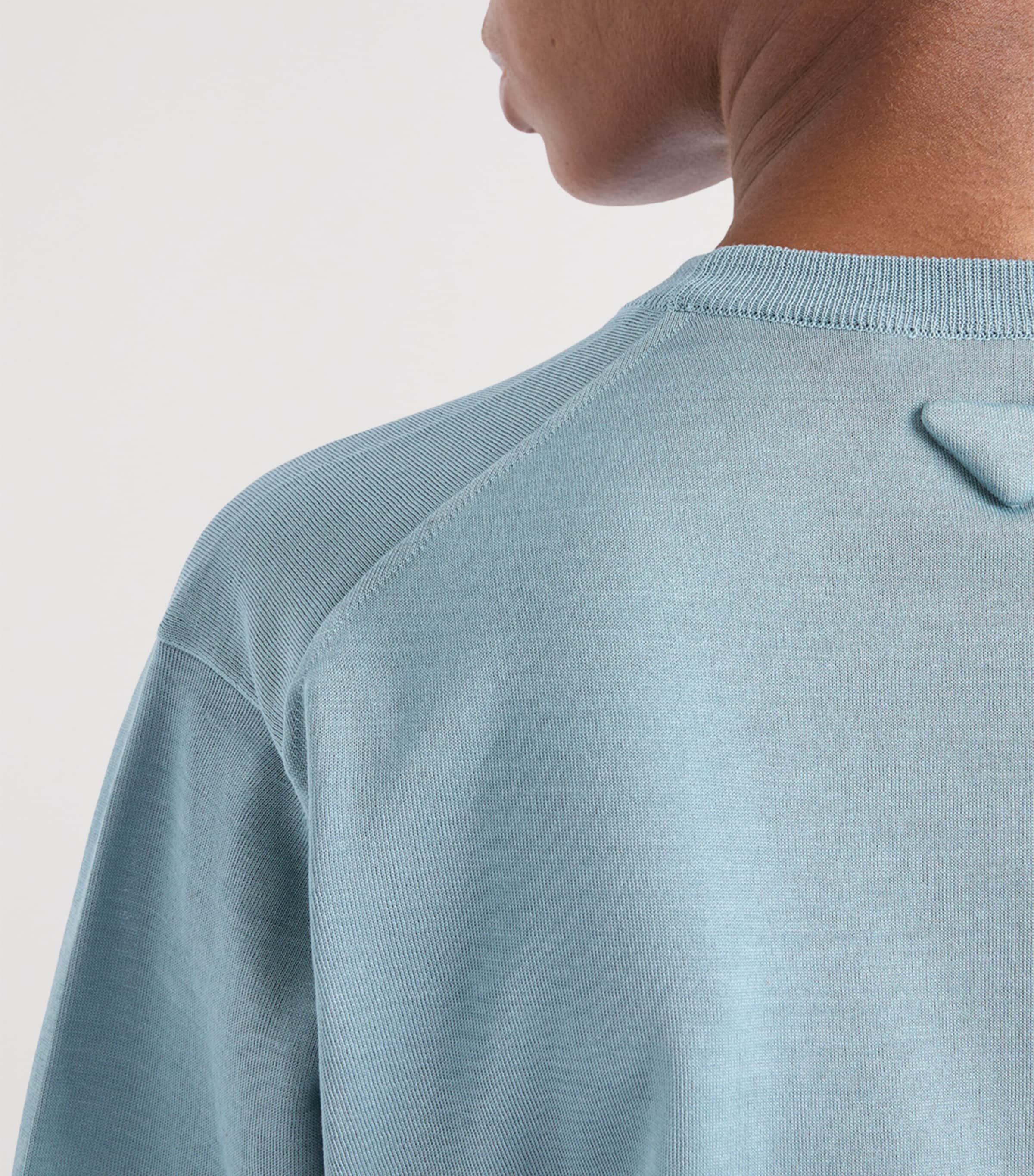 Cotton Short-Sleeve Sweater F0154 Image 6