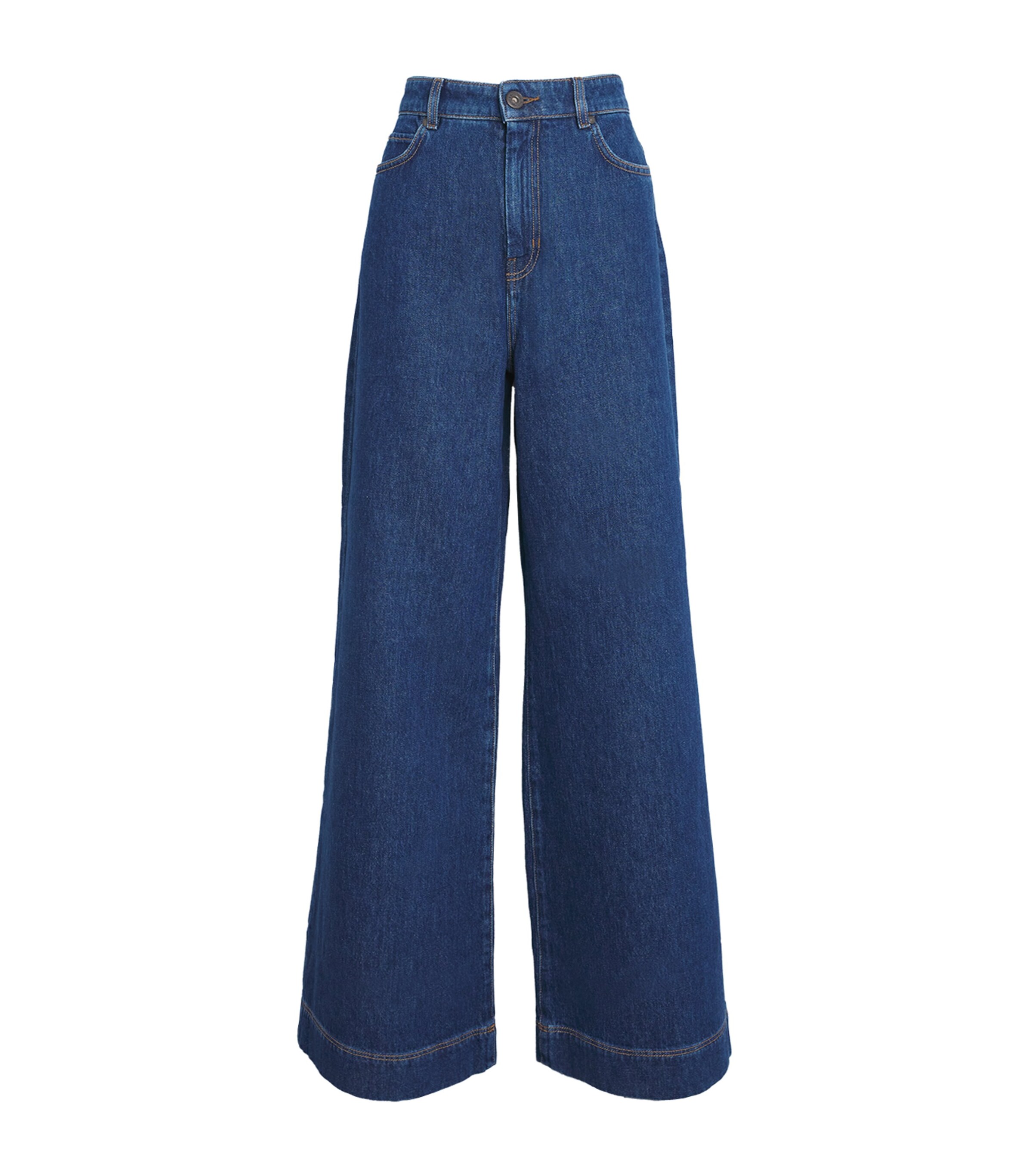 Weekend Max Mara Wide-Leg High-Rise Jeans | Women Clothing | Jeans | Straight Jeans | Flared Jeans | Women New In | Womens Clothing | Designers | Weekend Max Mara