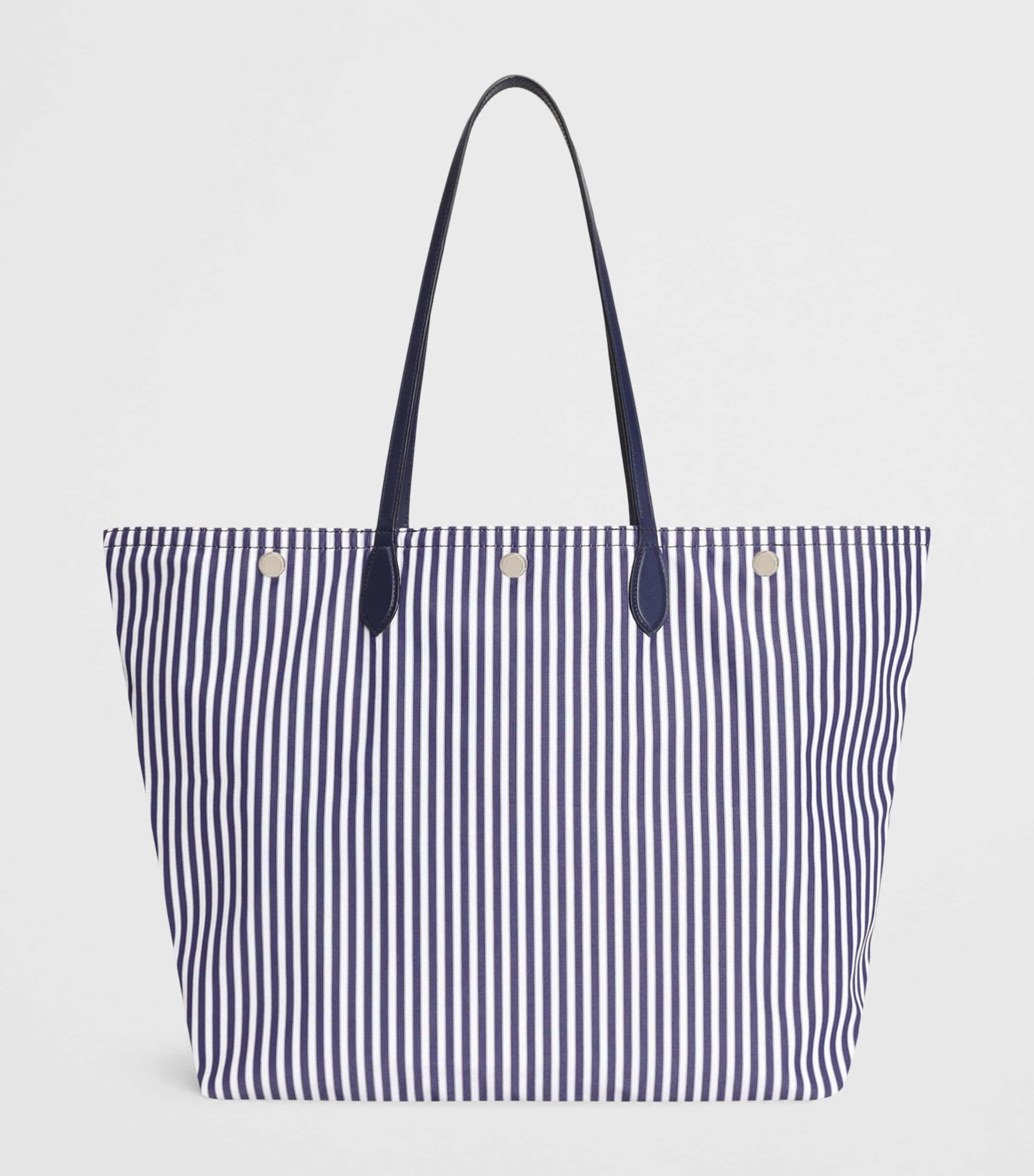 Dolce&Gabbana Stripe Essenza Shopper Bag Blue/white Image 4