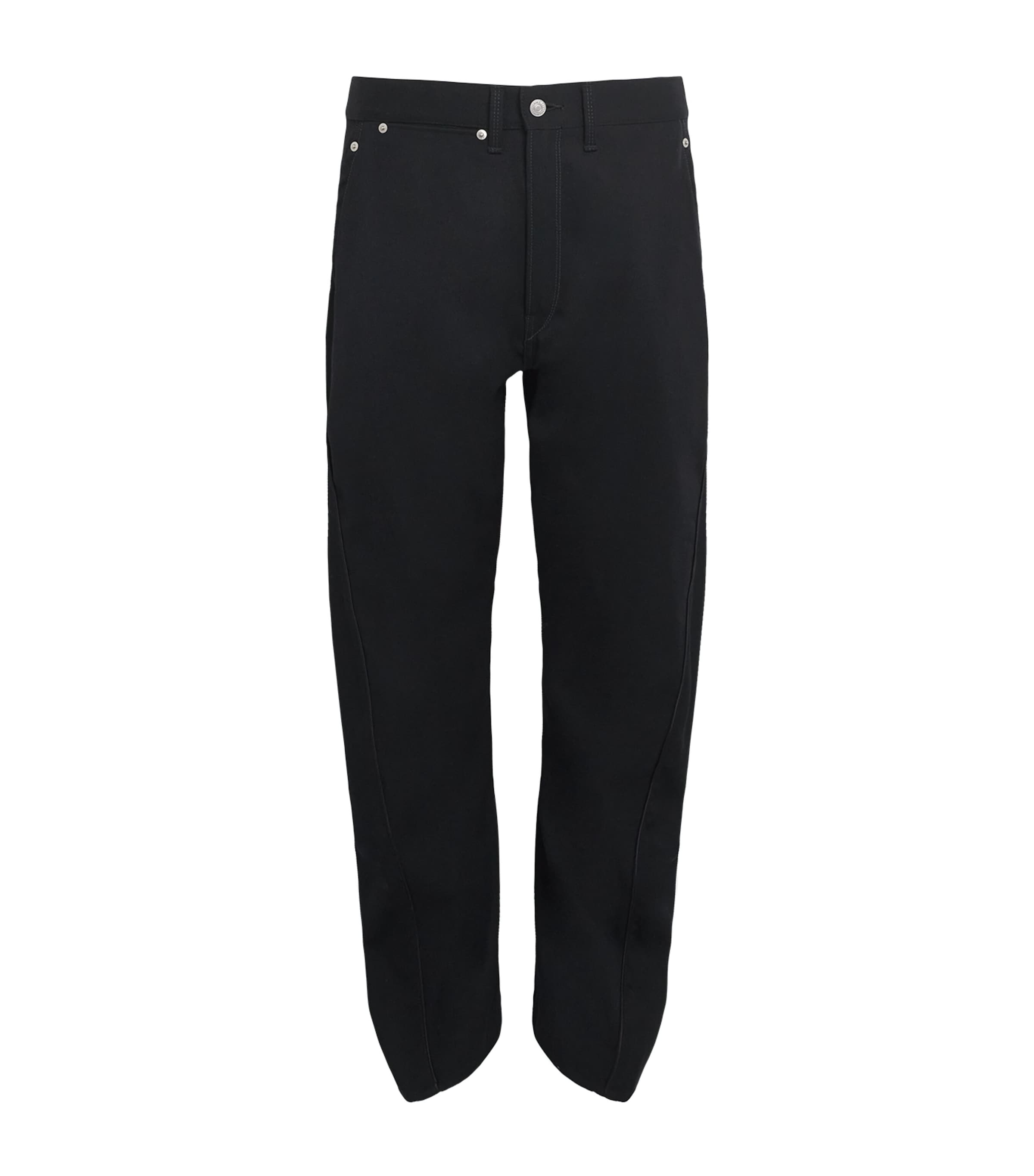 Junya Watanabe MAN Mens Wool Trousers Black Image 1
