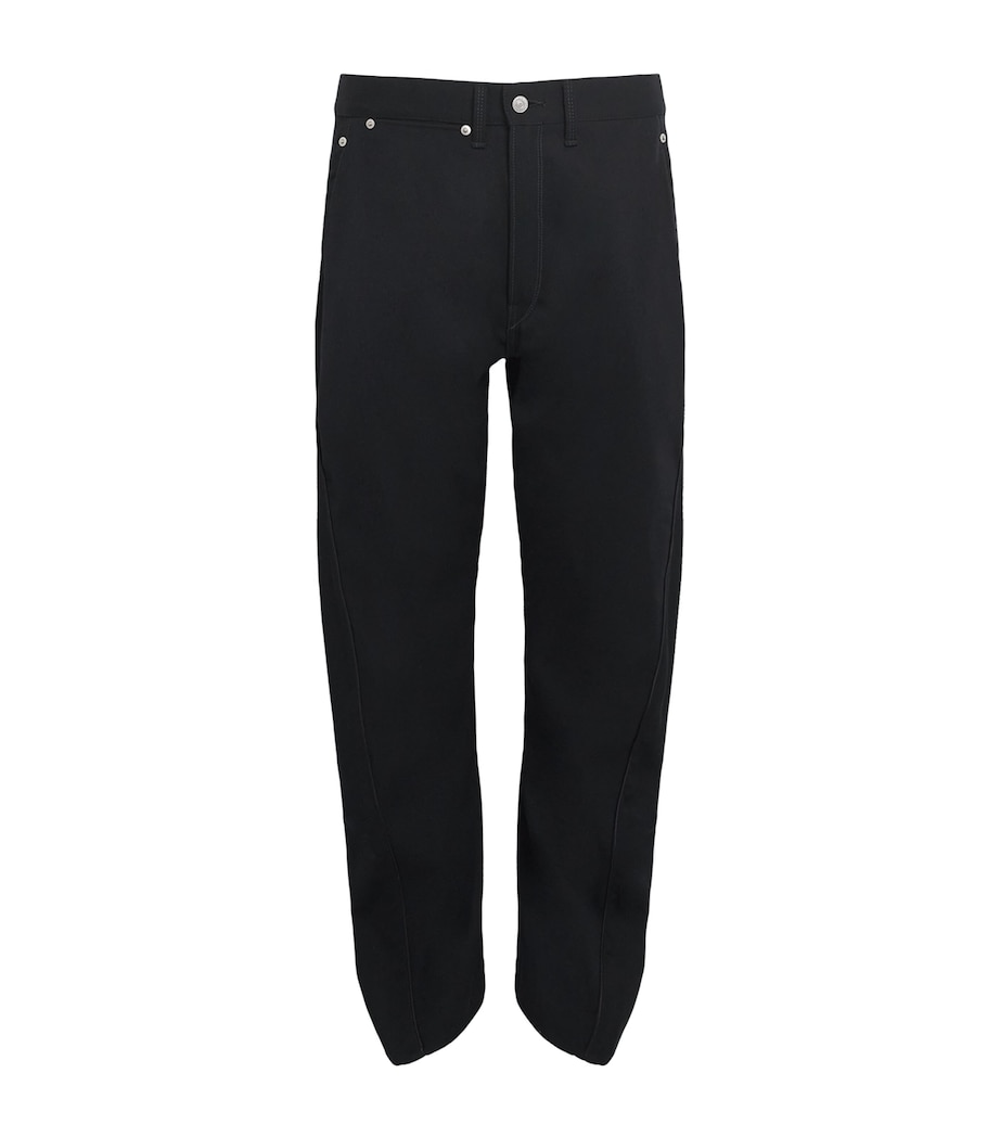 Junya Watanabe MAN Mens Wool Trousers Black Image 1