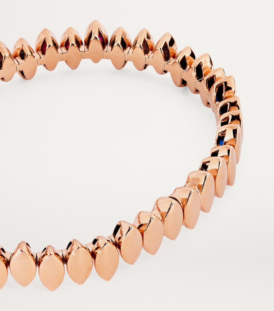 Rose Gold and Ruby Navette Bracelet ROSE GOLD Image 4