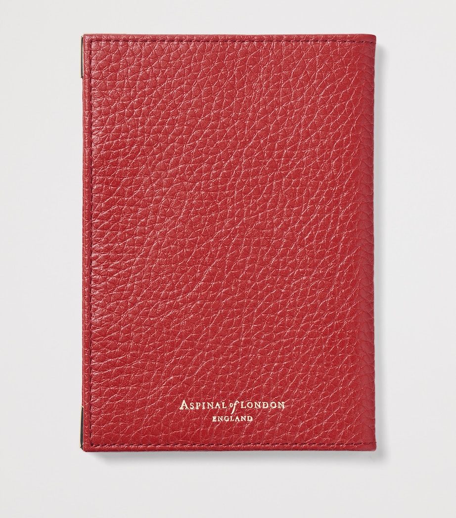 Aspinal Of London Leather Passport Cover Cardinalred Image 2
