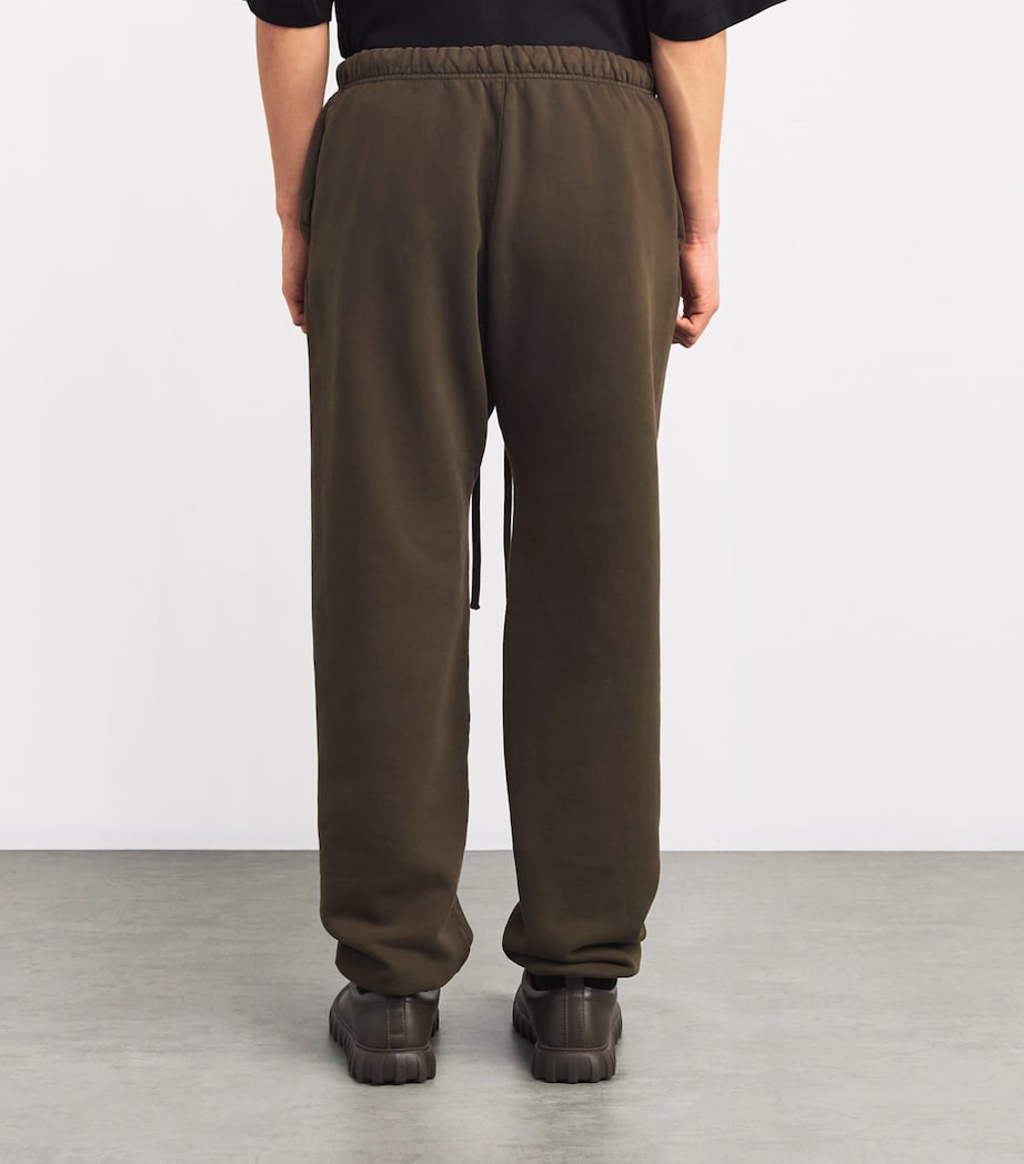 Cotton-Blend State Logo Print Sweatpants BROWN Image 4