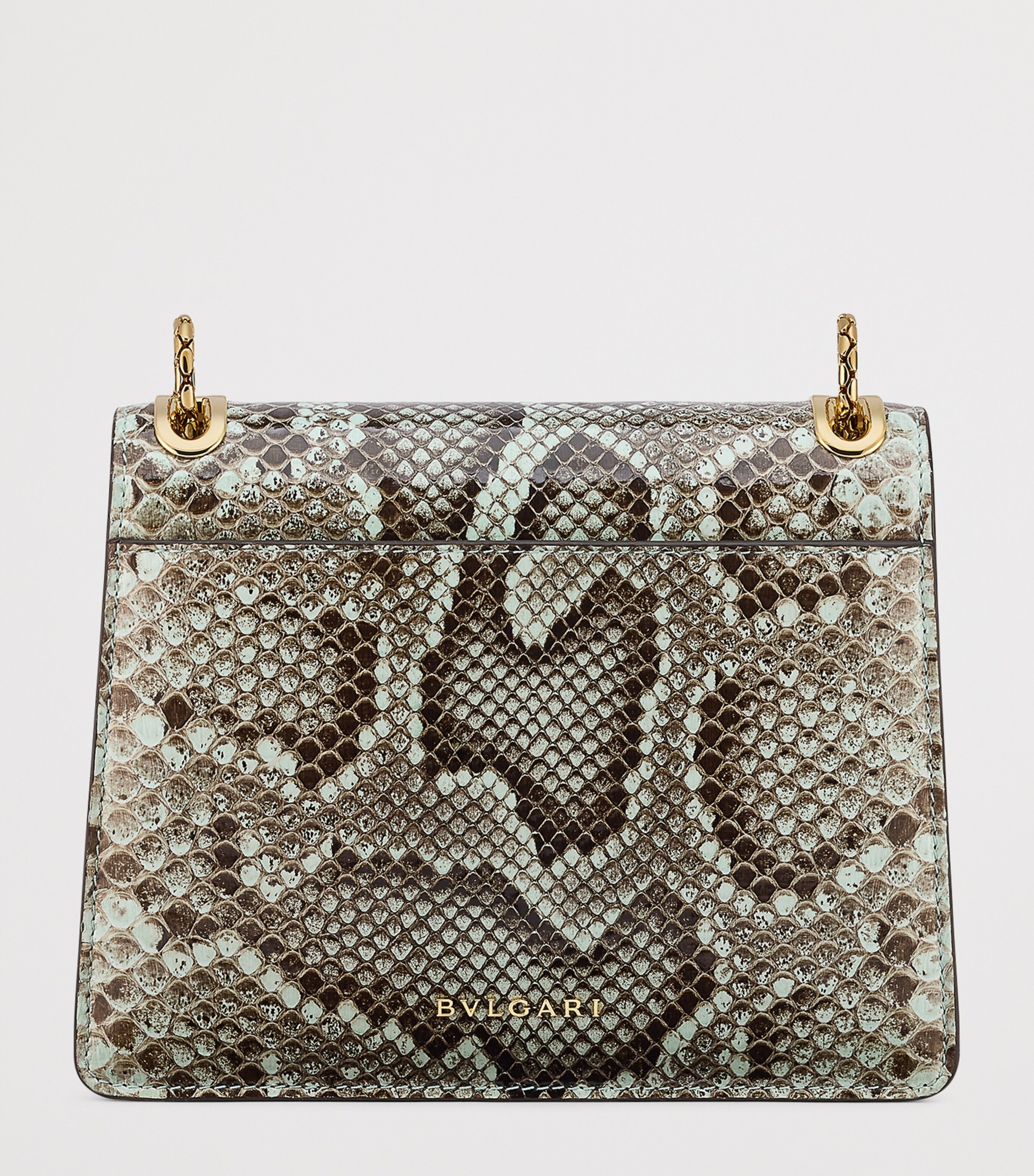 Small Python Leather Serpenti Forever Shoulder Bag GREEN MEDIUM Image 2