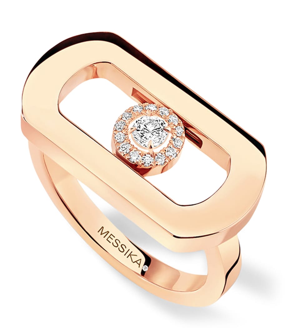 Rose Gold and Diamond So Move Ring PINK GOLD Image 1
