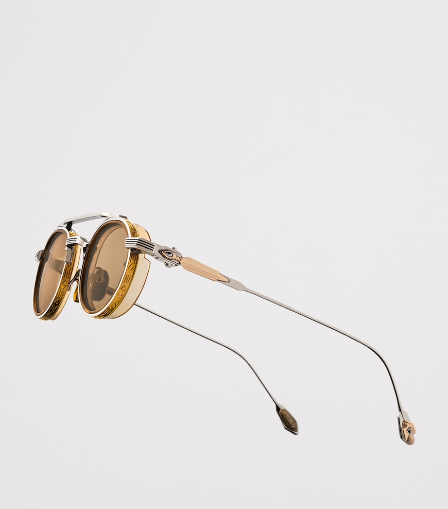 Jacques Marie Mage Metal Livingston Round Sunglasses Maxi Image 5