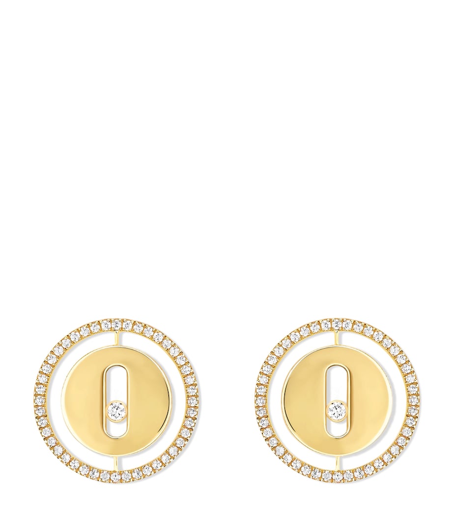 Yellow Gold and Diamond Lucky Move Earrings YELLOW GOLD Image 1
