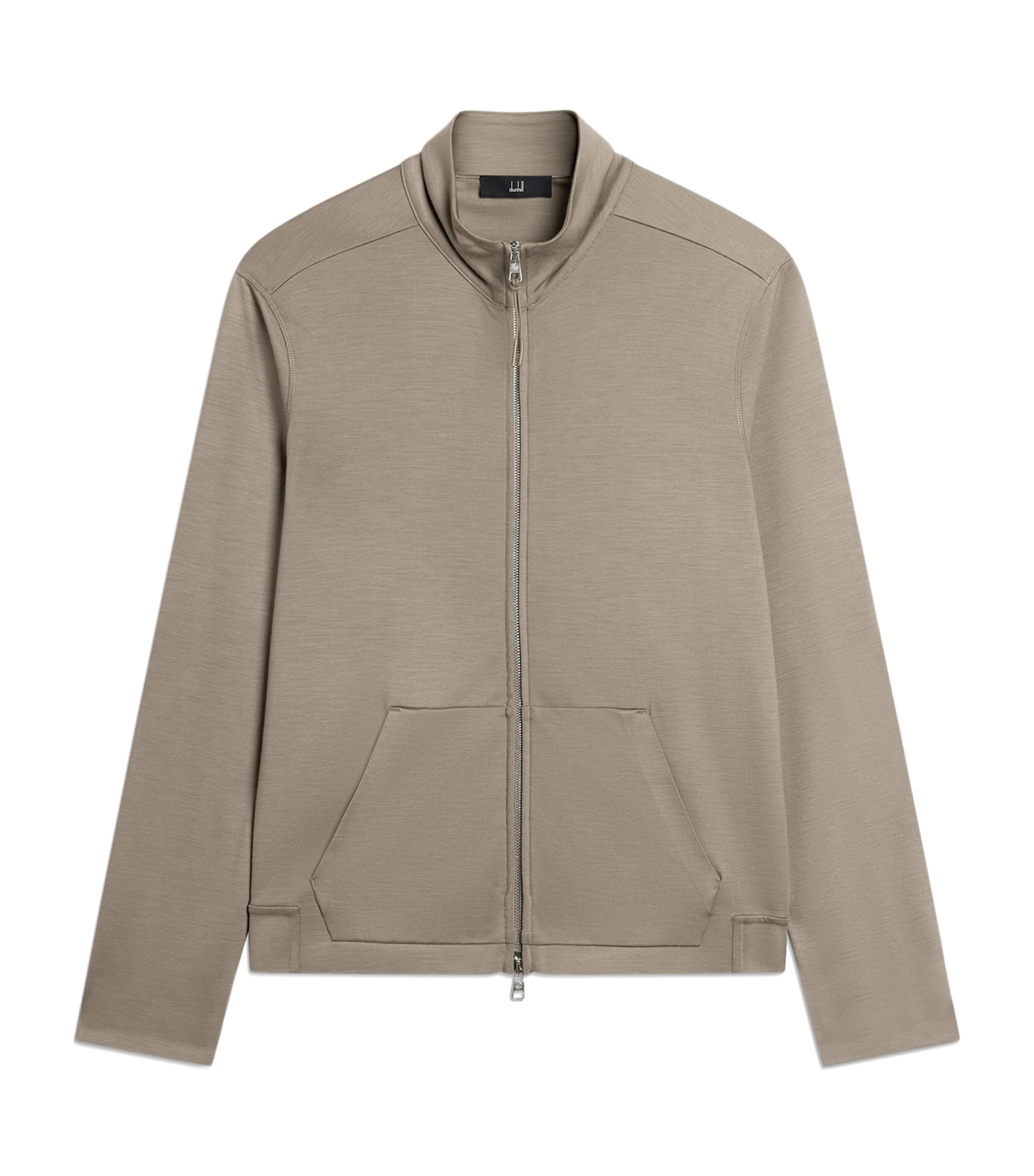 Dunhill Mens Wool-Cashmere Track Jacket Khaki Image 1