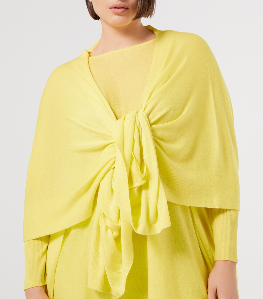 Virgin Wool-Silk-Cashmere Veranda Sweater LIME Image 4