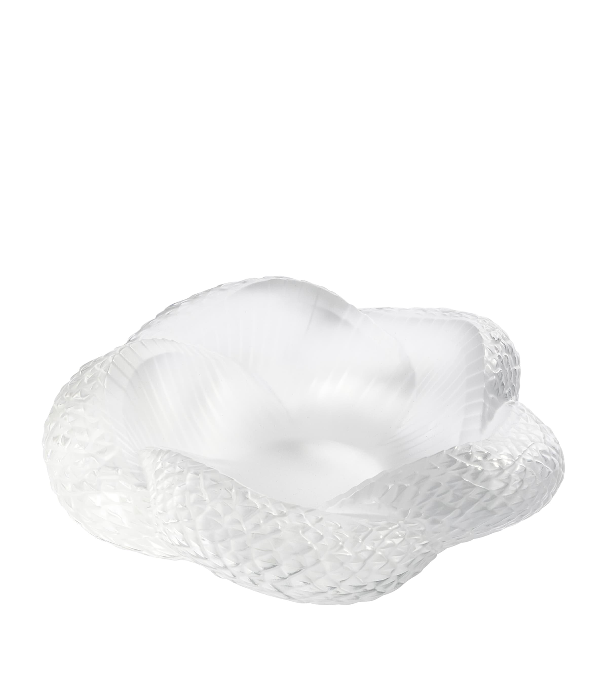 Lalique Crystal Serpent Bowl In Clear