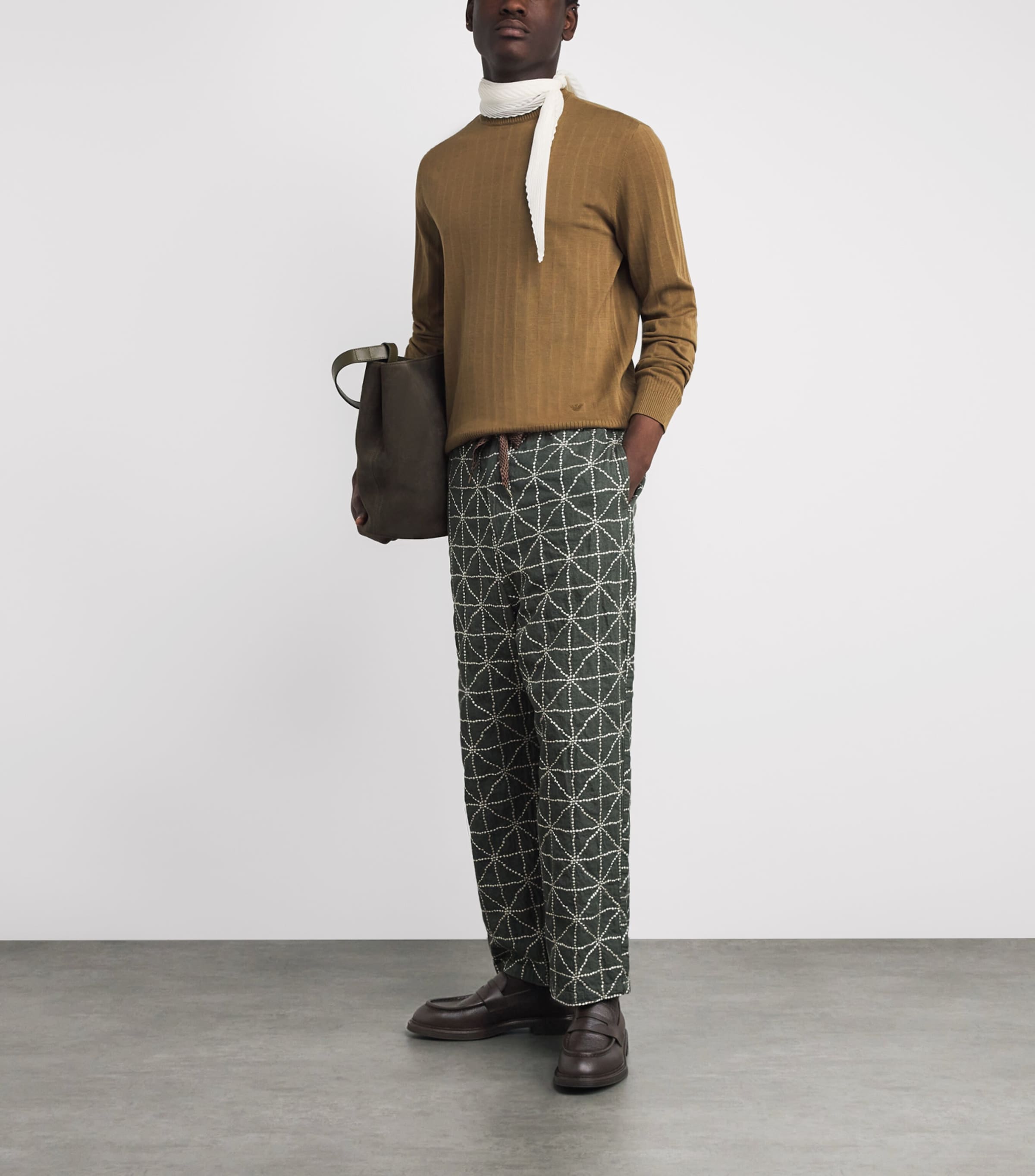 Grained Leather Loafers U8130 Image 6