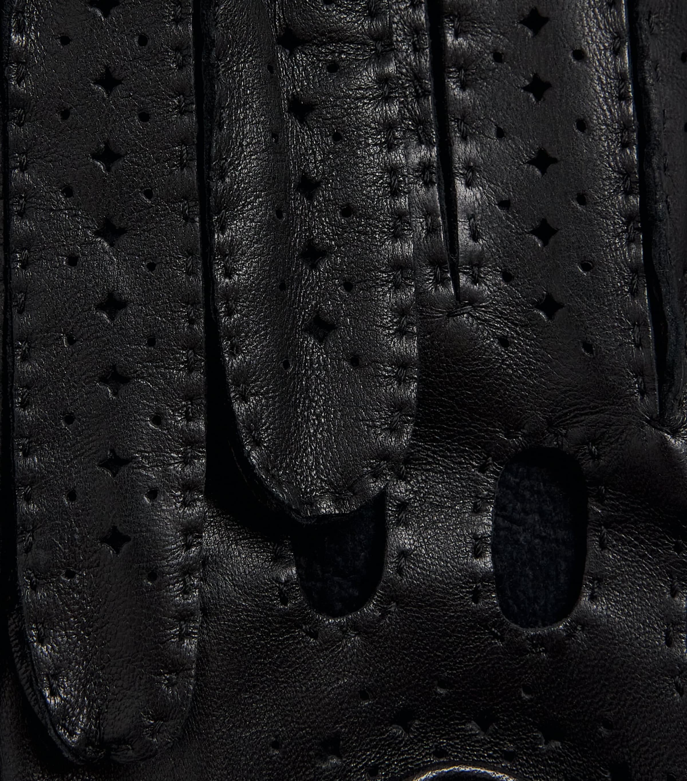 Hamerli Leather Mathieu Driving Gloves Black Image 2