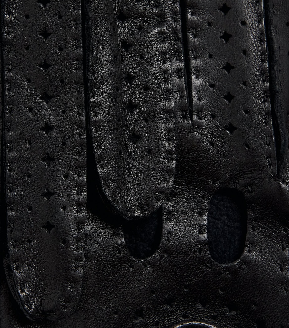 Hamerli Leather Mathieu Driving Gloves Black Image 2
