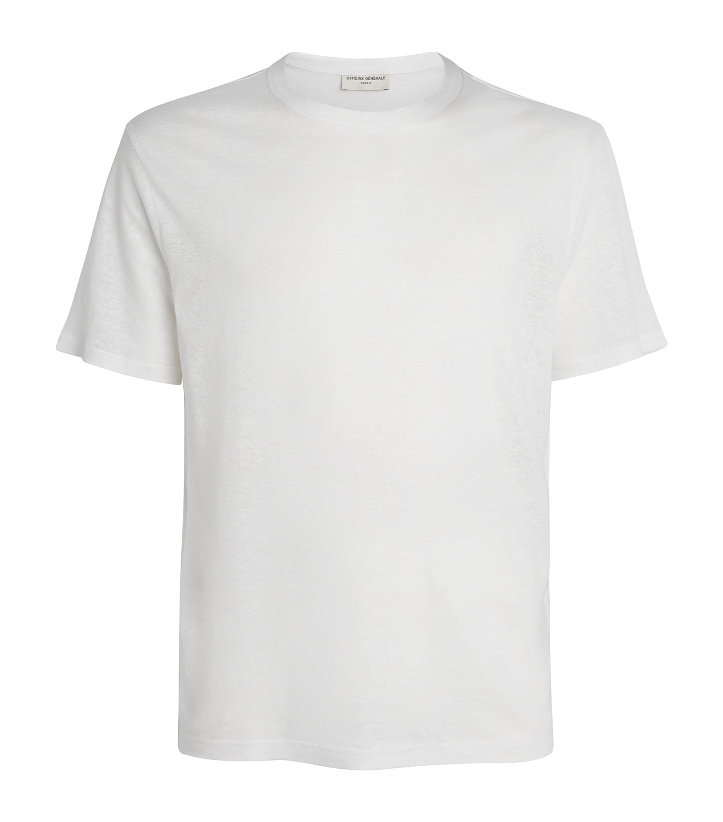 Linen Garment-Dyed T-Shirt WHITE Image 1