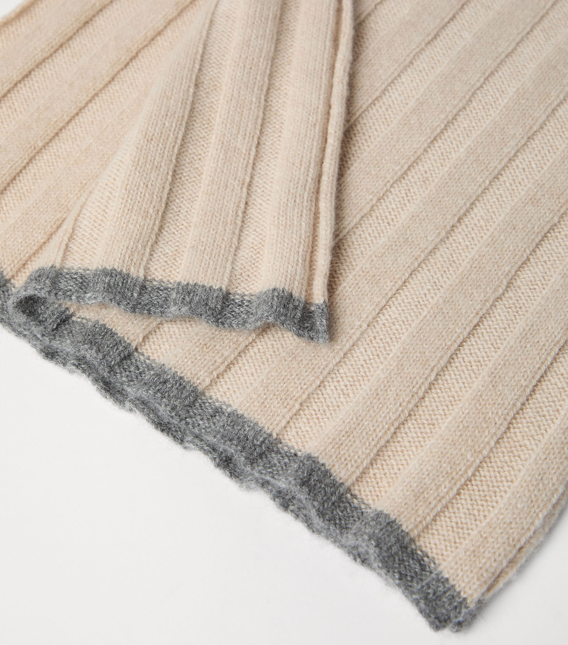 Cashmere Ribbed Scarf CZ695 Image 4