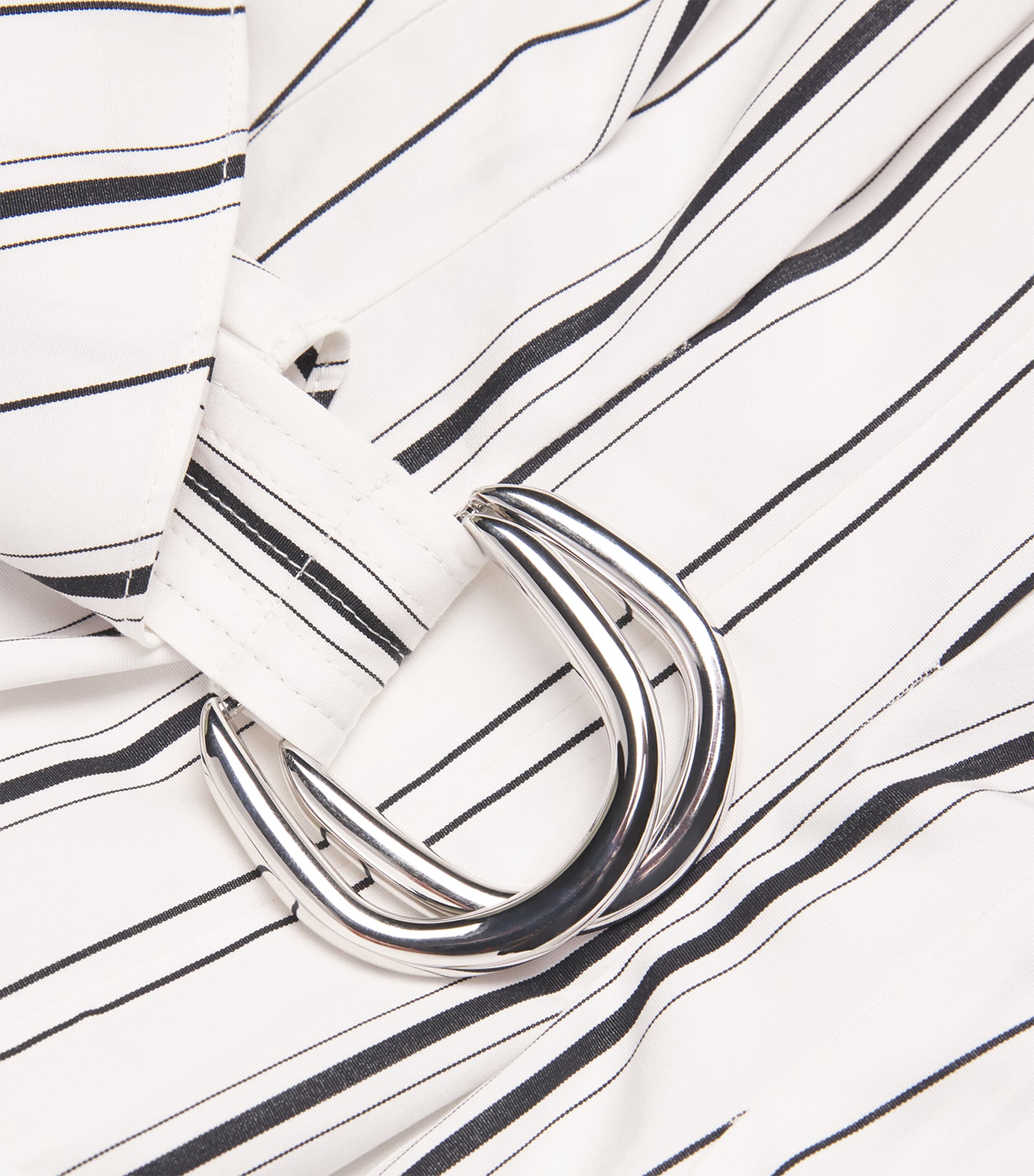 Belted Nansi Midi Dress IVRYB IVORY/BLACK Image 5