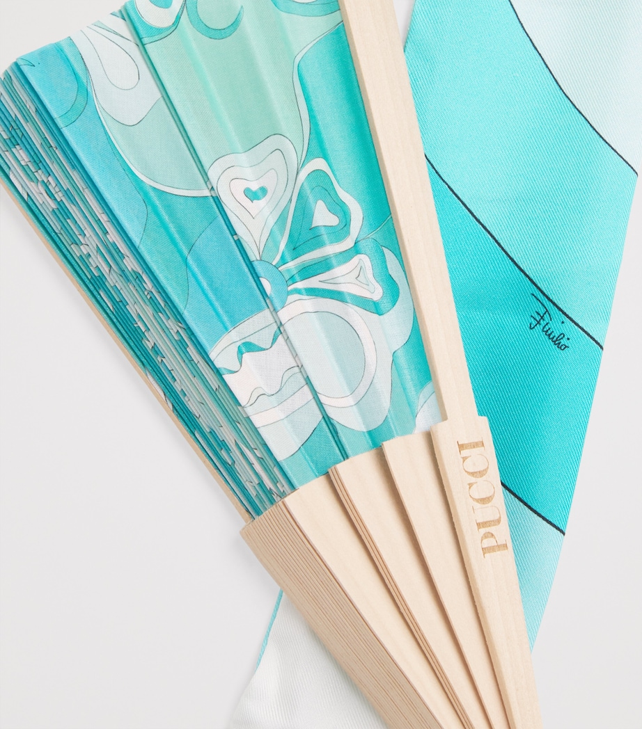 Cotton Orchidee Fan 019/TURQUOISE Image 5