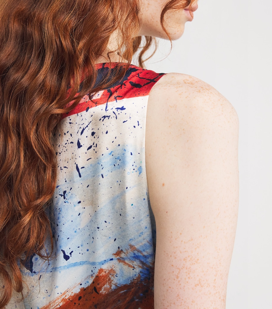 Silk Munir Midi Dress CHALK LEDA Image 6