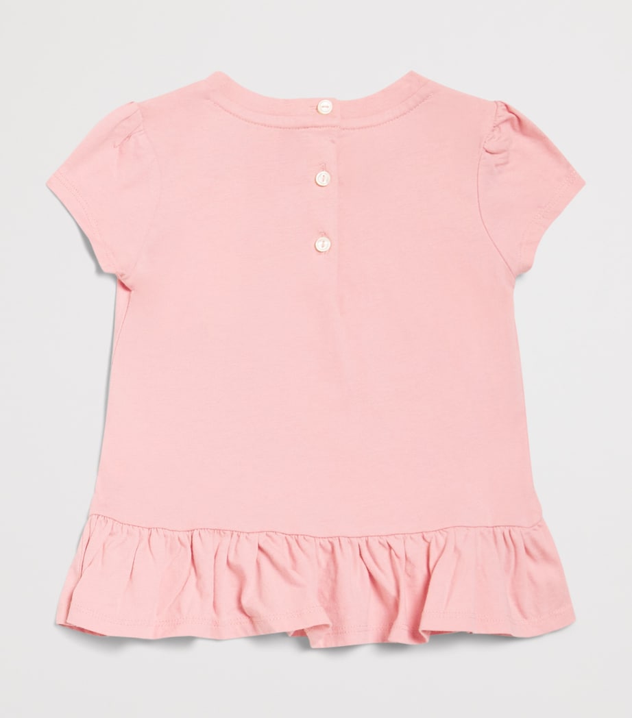 Ralph Lauren Kids Cotton Polo Bear T-Shirt (3-24 Months) Adirondack Rose Image 2