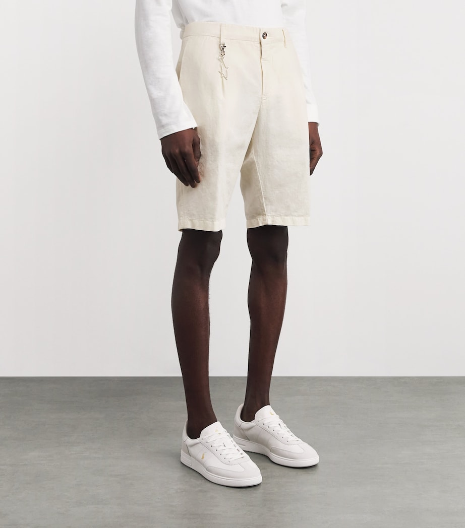 Cotton-Linen Bermuda Shorts 030 TOFU Image 3