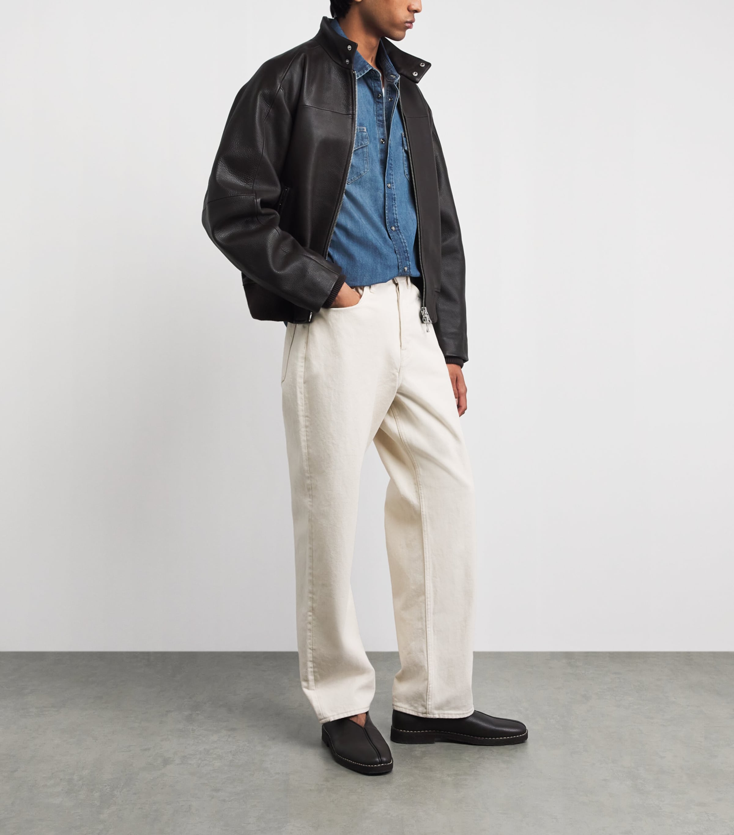 7 For All Mankind Mens Denim Shirt Border Image 2