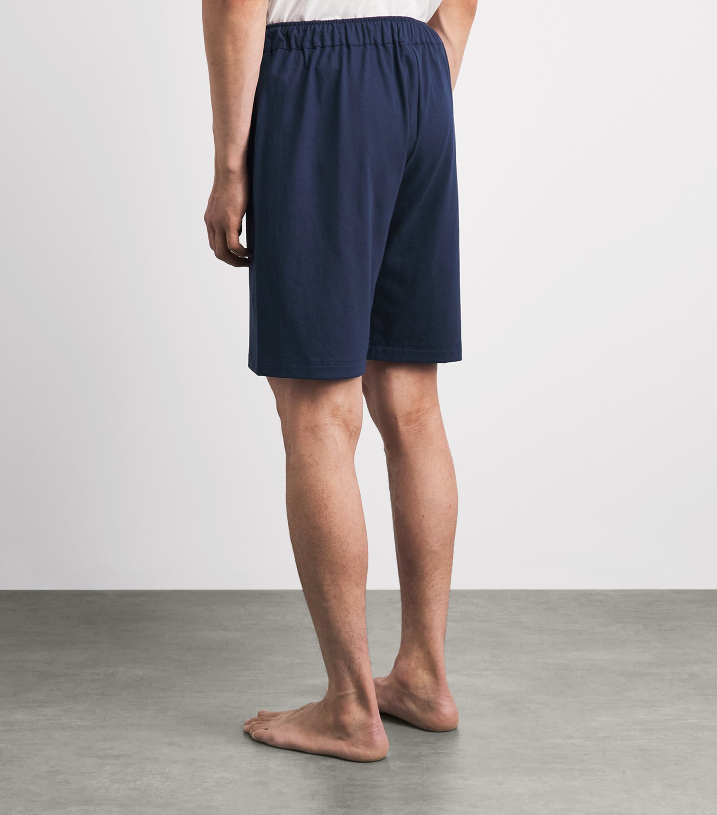Hanro Mens Cotton Night & Day Shorts Deep Navy Image 5