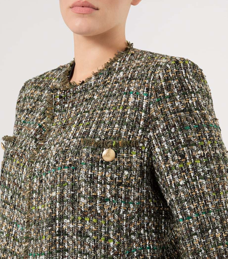 Marina Rinaldi Womens Tweed Jacket Kaki Image 5