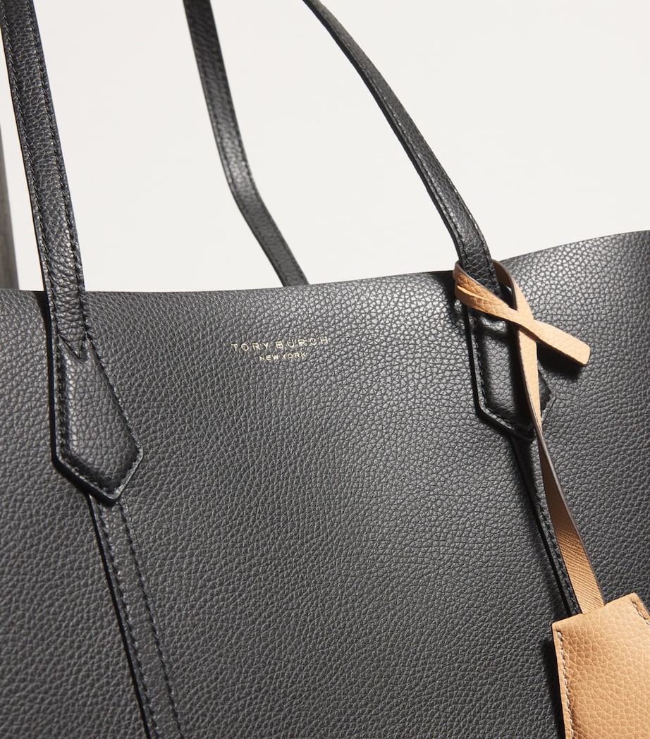 Tory Burch Leather Perry Tote Bag Black Image 6