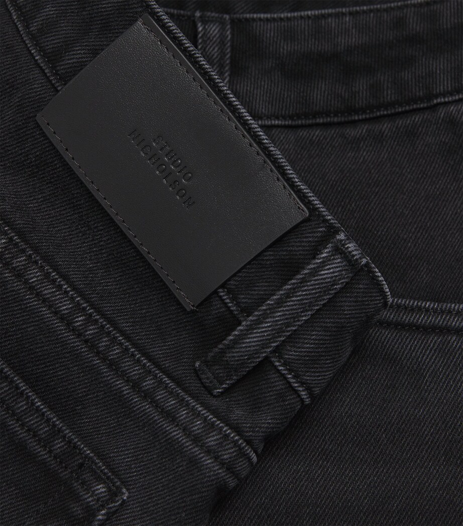 Straight Jeans WASHED BLACK Image 5