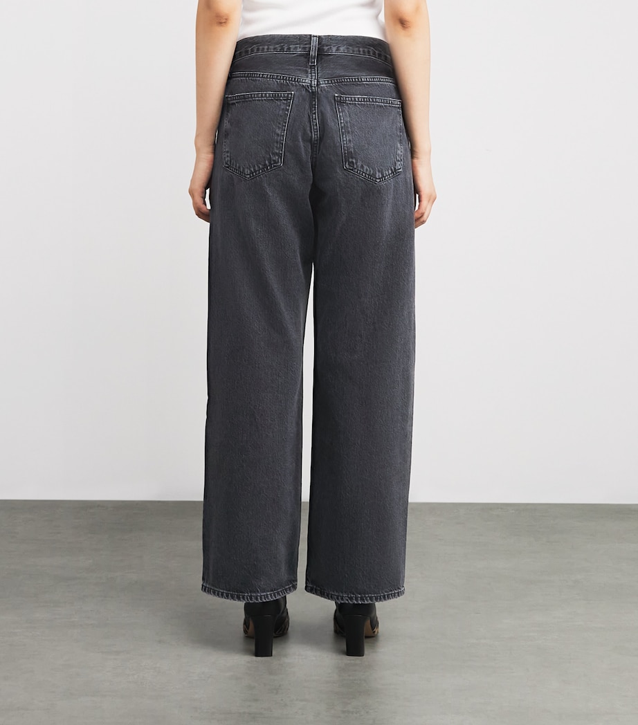 Low-Rise Loose Jeans SYMBOLIC Image 4