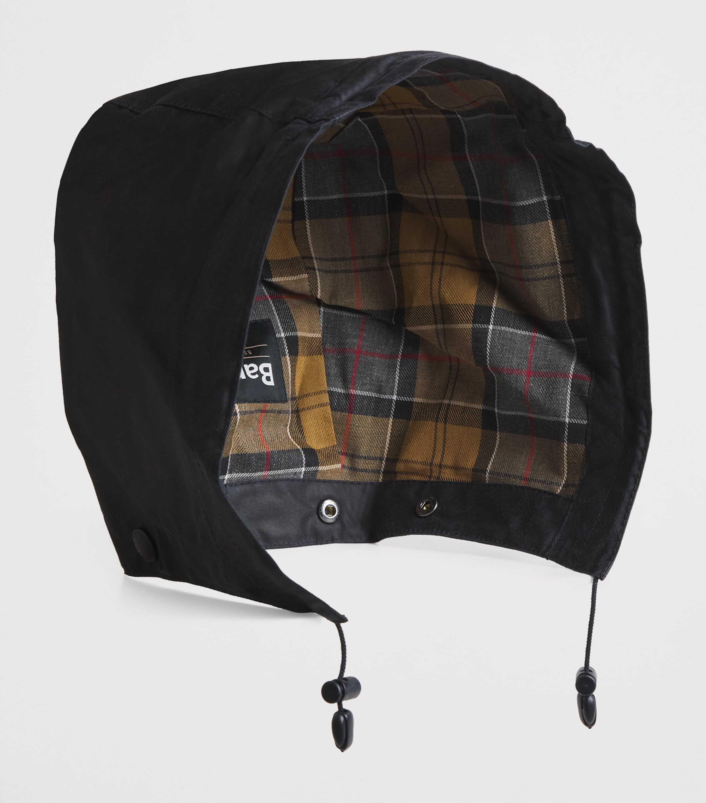 Waxed Cotton Hood NAVY Image 2