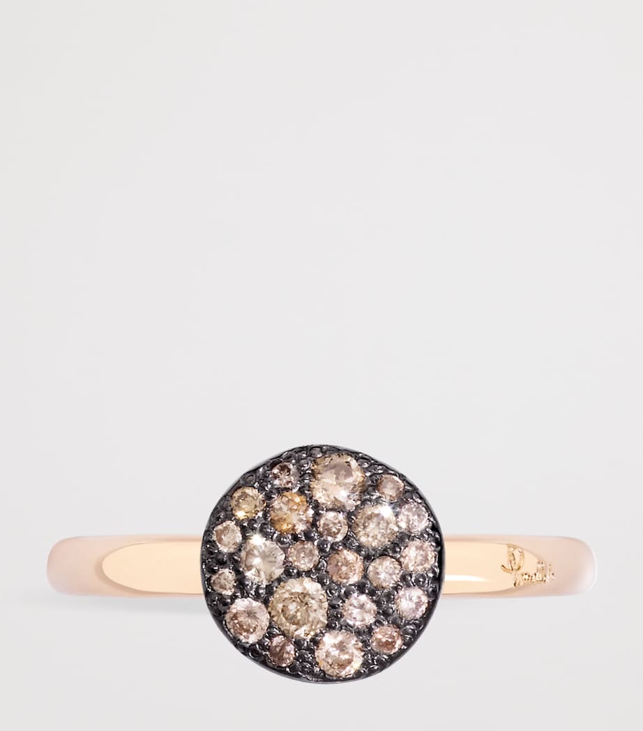 Pomellato Rose Gold and Diamond Sabbia Ring Image 3