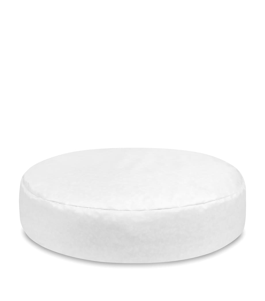 Small Organic Pet Pouf TAUPE Image 5