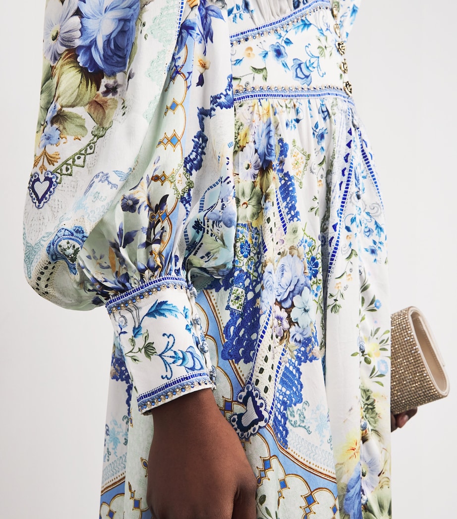 Silk Homespun Maxi Dress MY HOMESPUN HRT HMHR Image 6