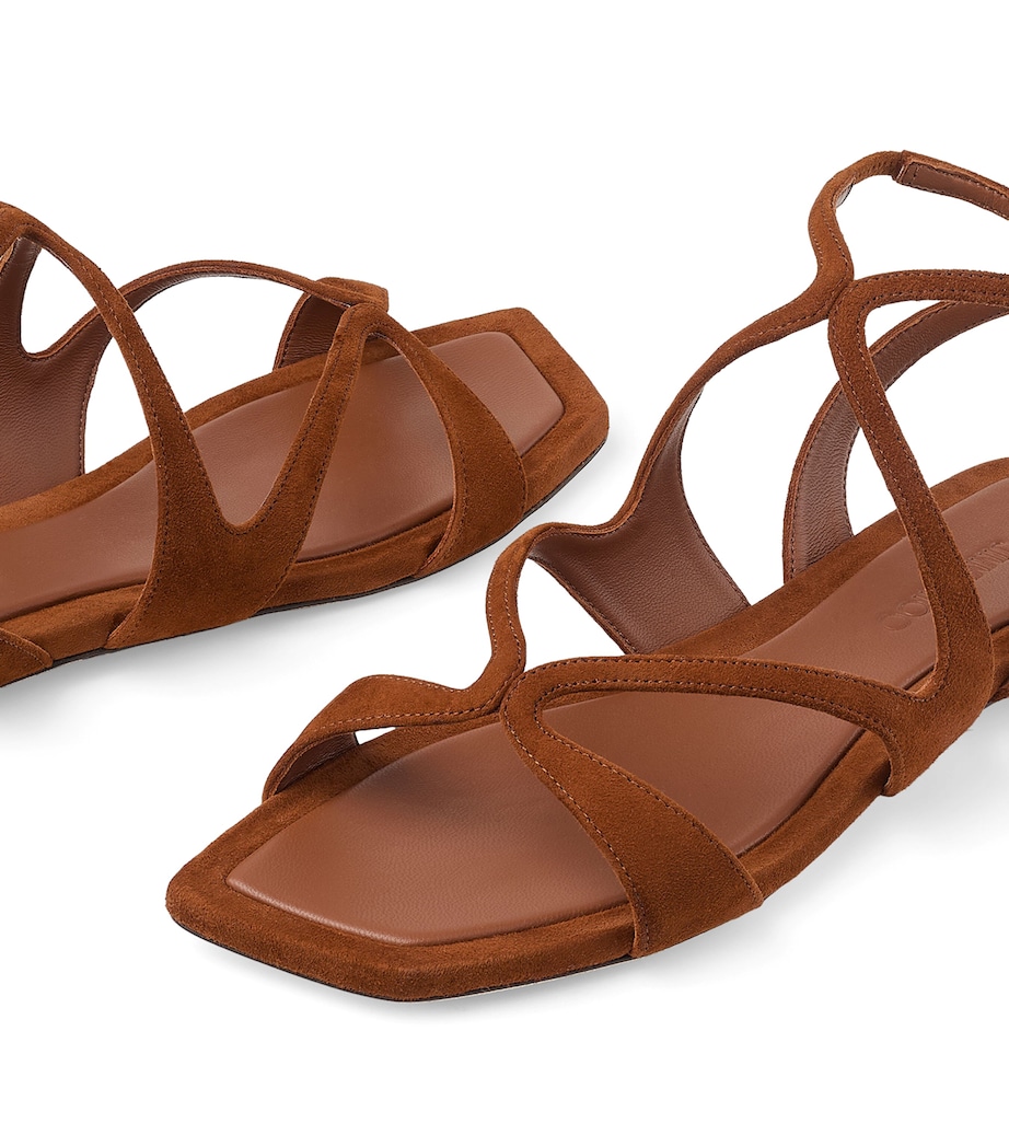 Jimmy Choo Ayla Suede Sandals Tan Image 6