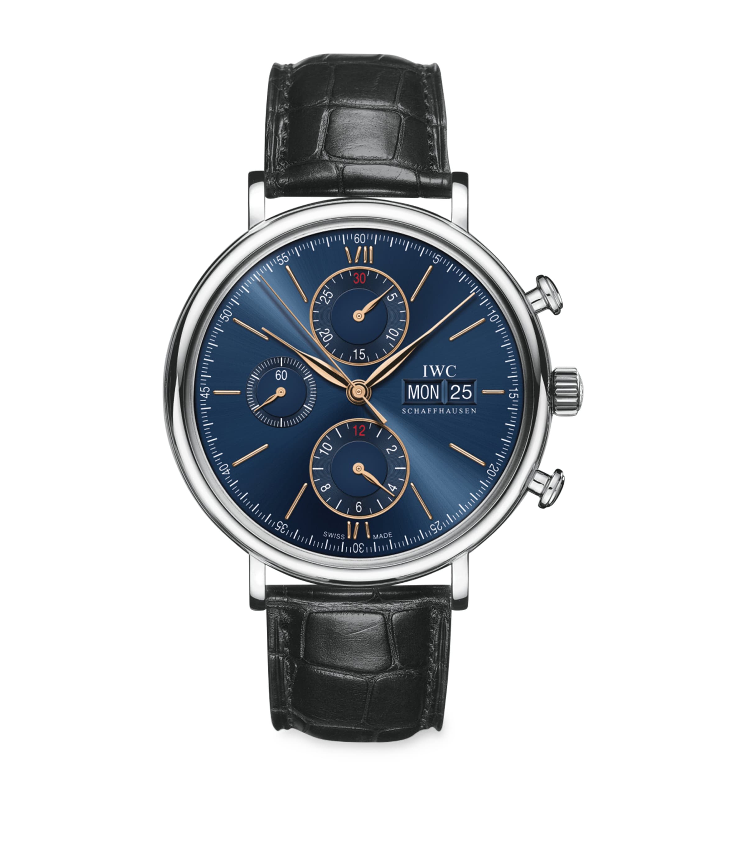 Stainless Steel Portofino Chronograph Watch 42mm BLUE Image 1