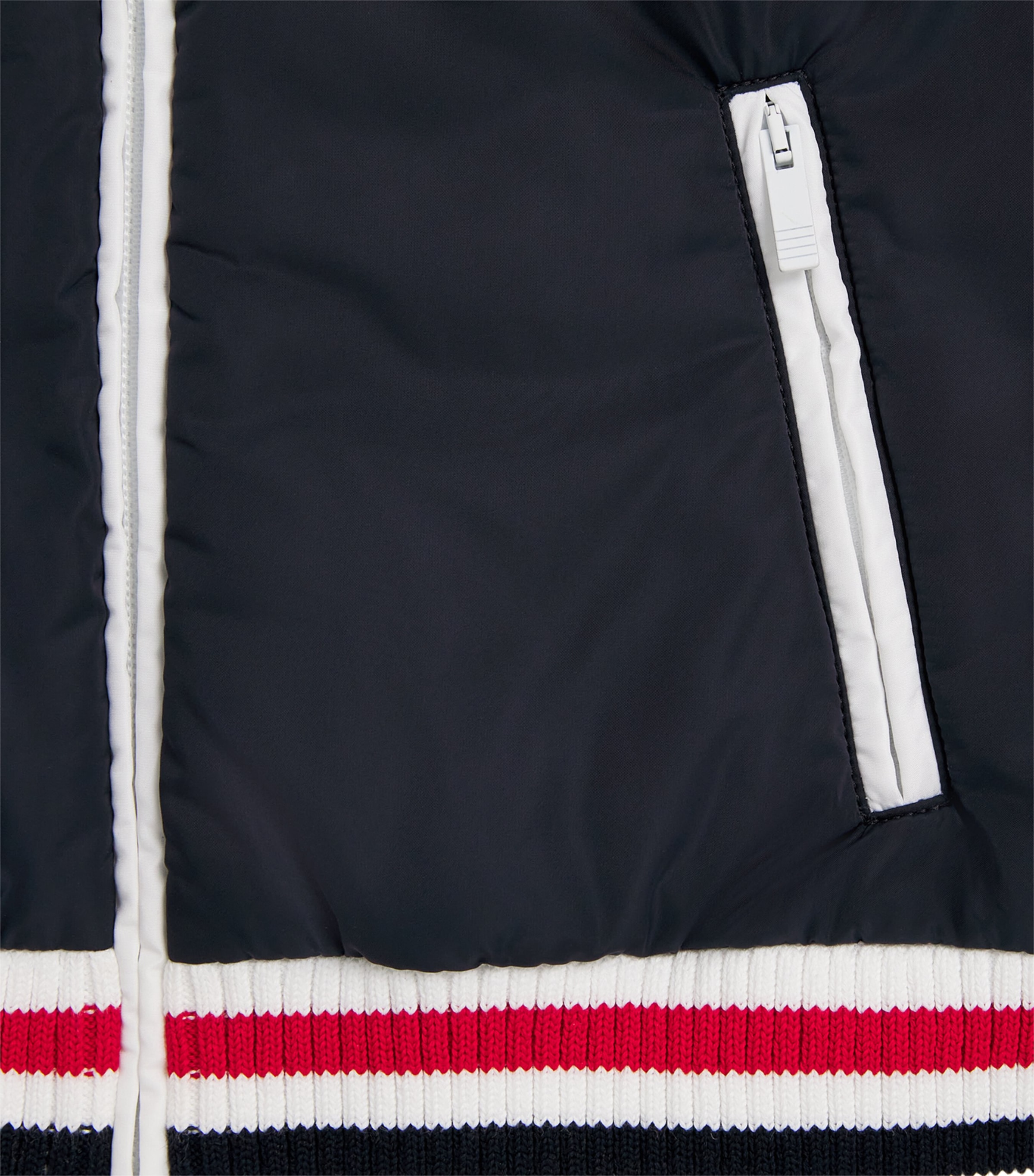 Thom Browne Kids Ribbed-Trim Padded Gilet (2-12 Years) Navy Image 4