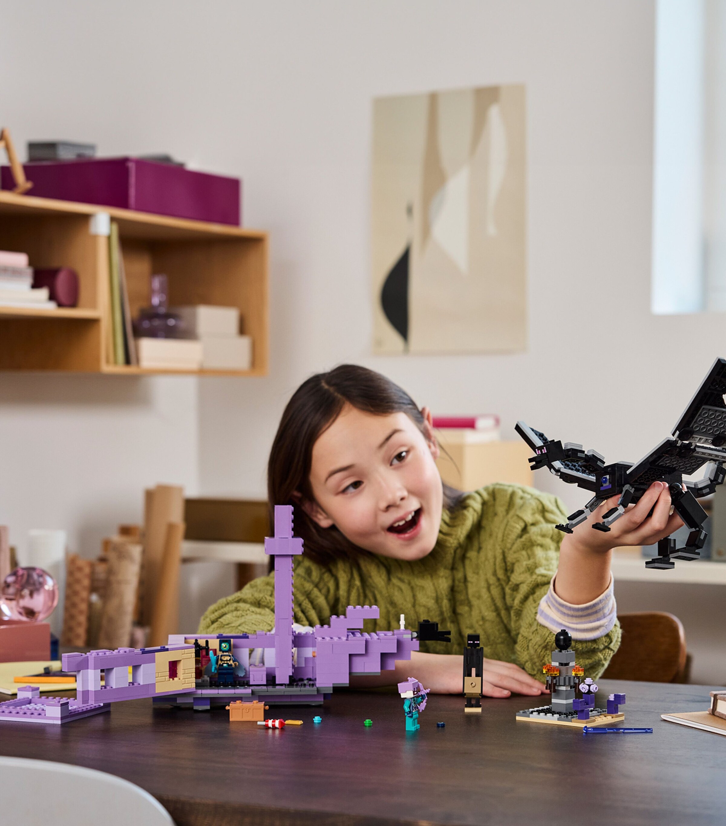 Lego Minecraft The Ender Dragon and End Ship 21264 Image 5