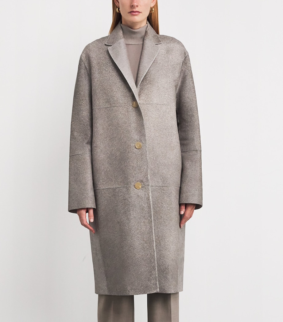 Cowhide Overcoat 0001368 RAINDROP Image 3