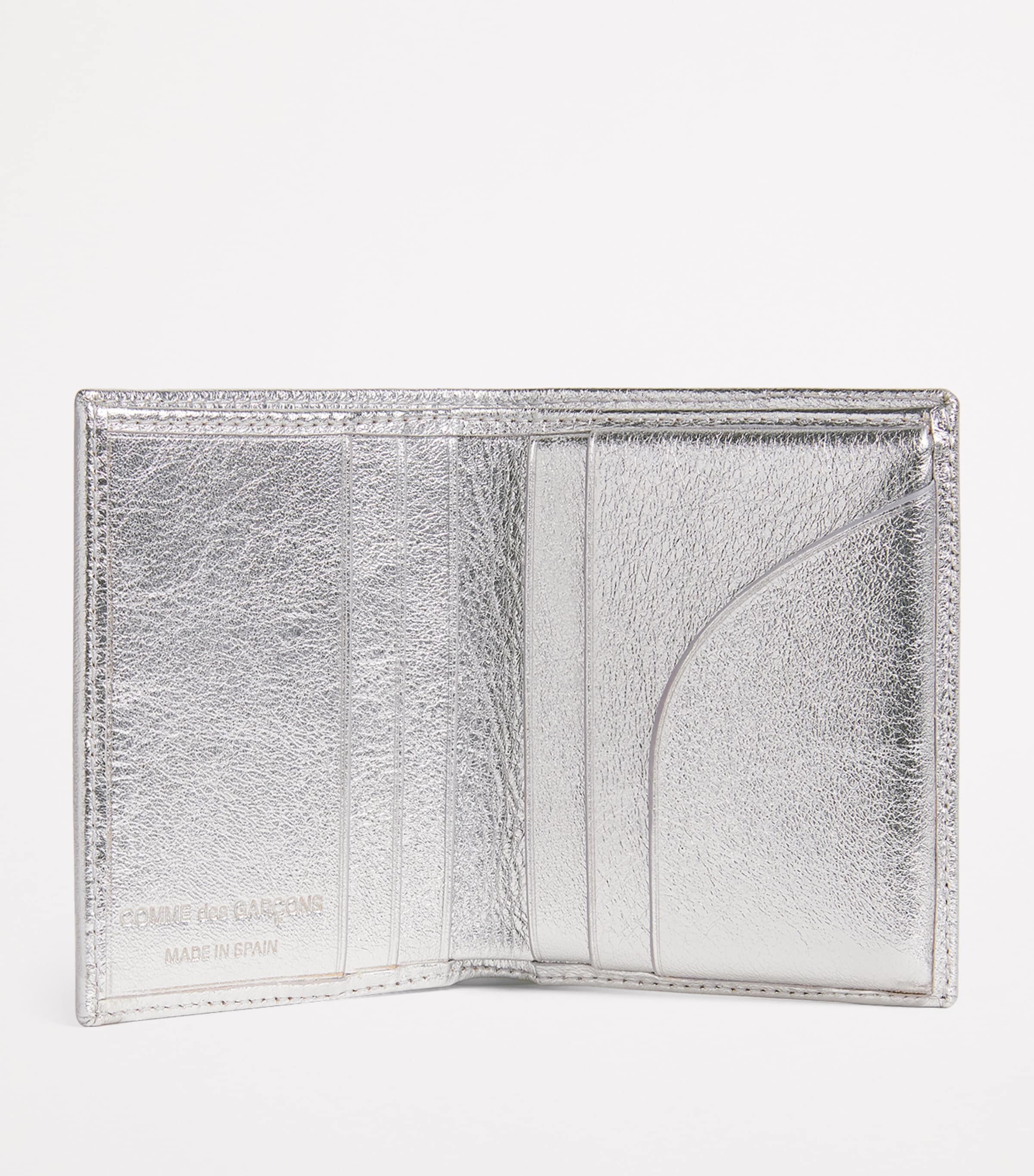カードケース・名刺入れ COMME des GARCONS Texture leather wallet (SA8100EG SILVER) black-silver_wallet_open.jpg?v