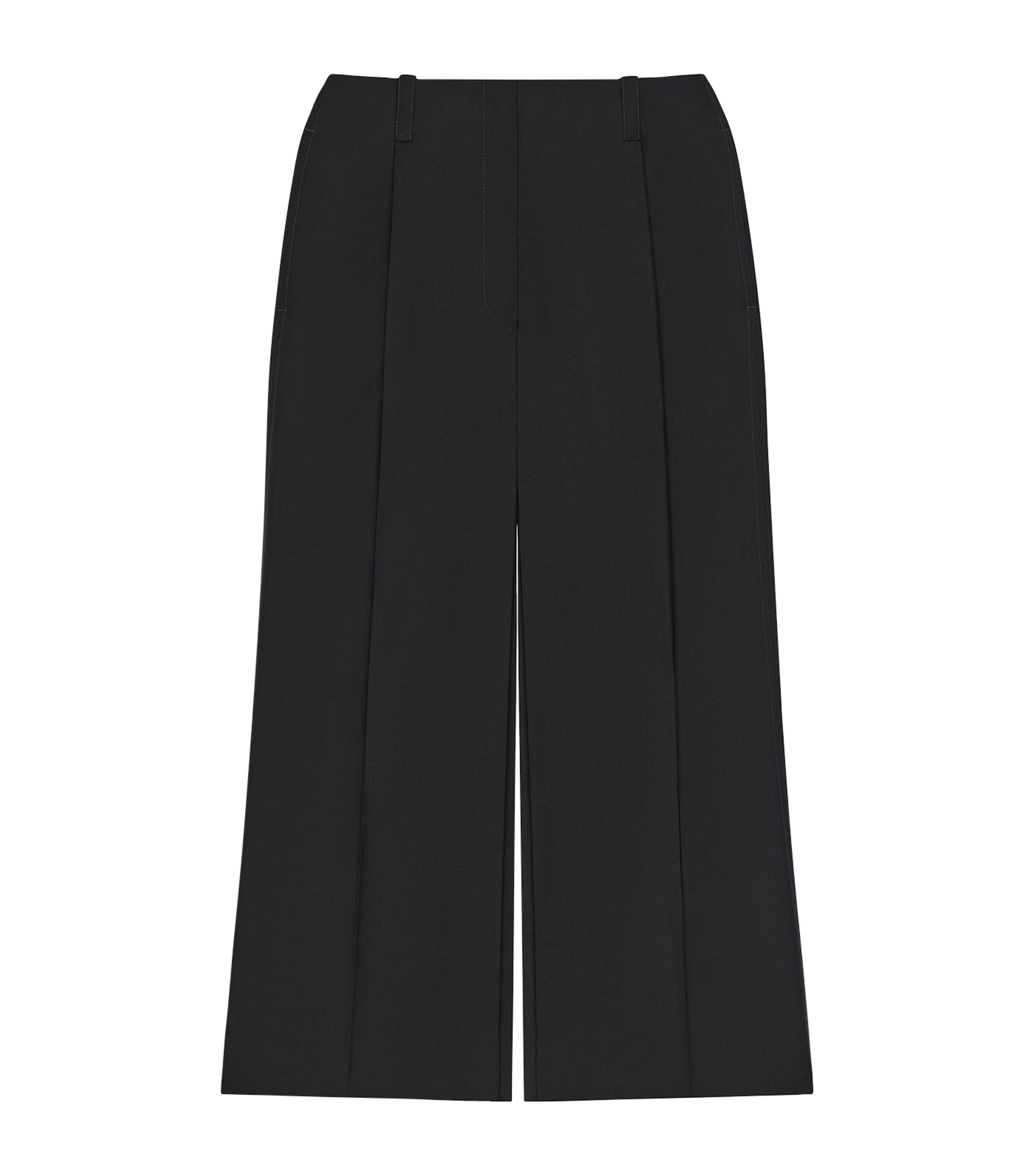 Givenchy Womens Wool-Mohair Trousers Midi Skirt Black Image 1