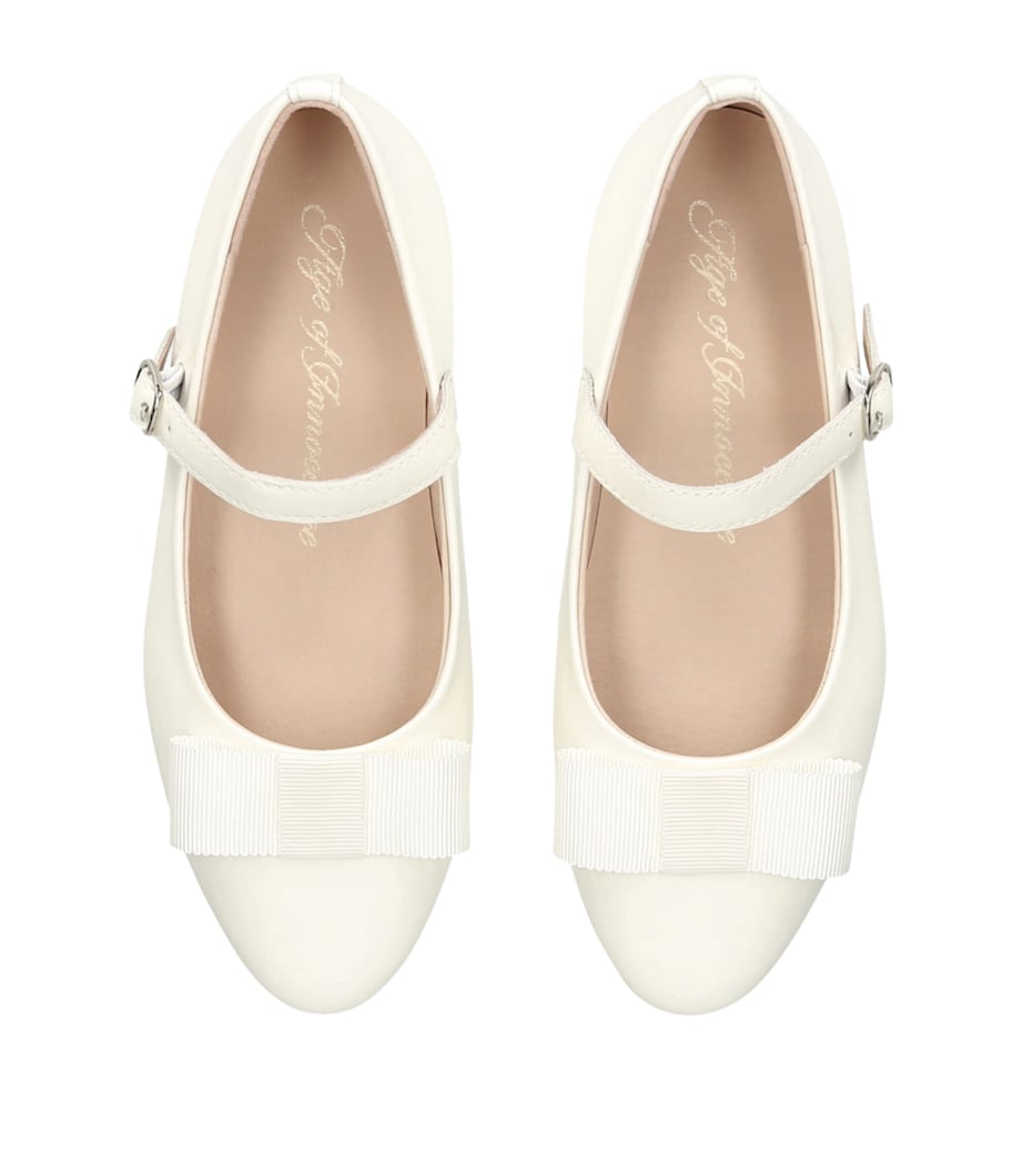 Patent Leather Ellen Ballet Flats WHITE Image 4