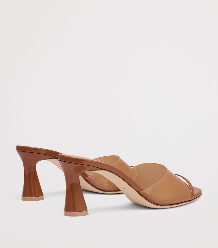 Malone Souliers PVC Roxanne Heeled Sandals 70 Caramel Image 4