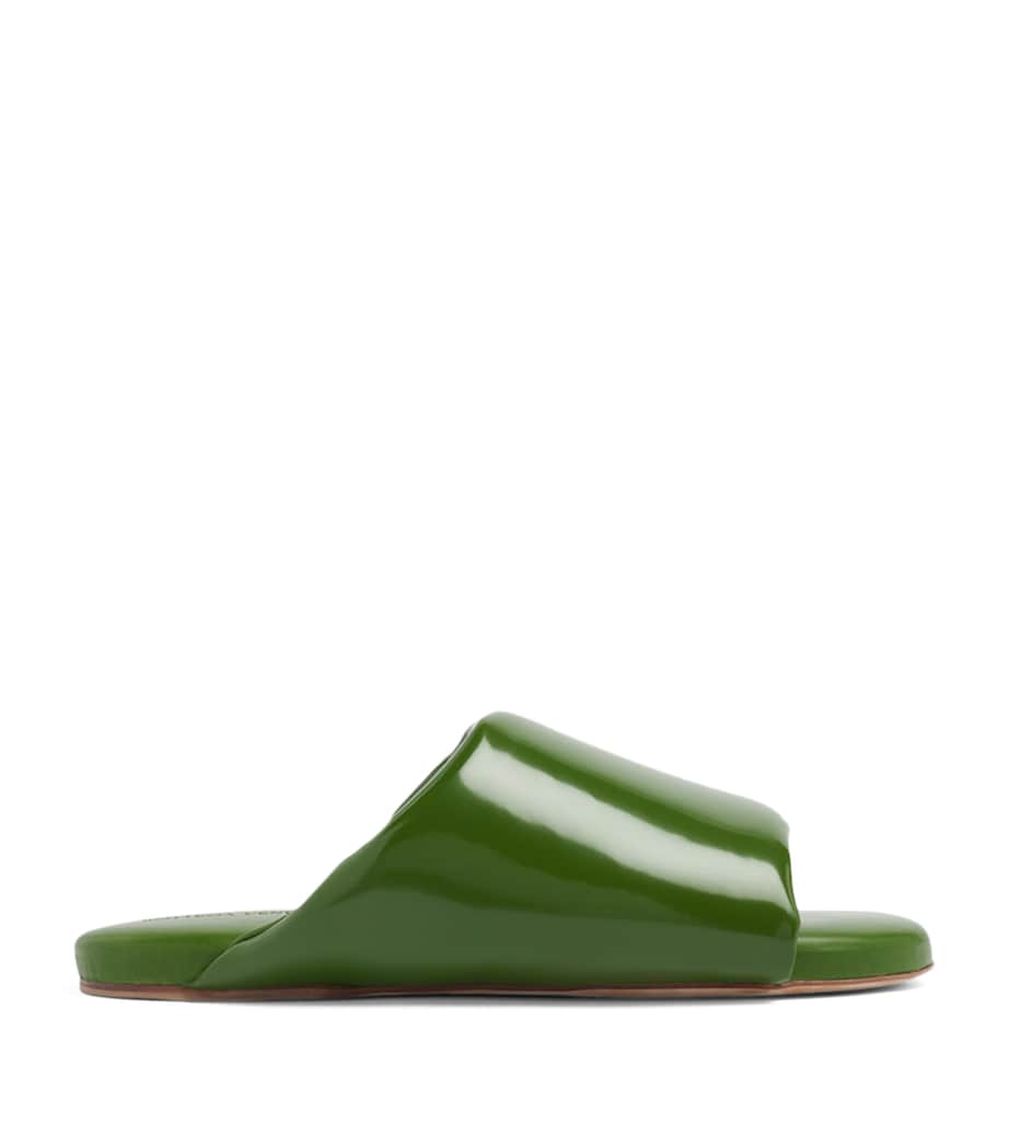 Cushioned Leather Slides JALAPENO Image 1