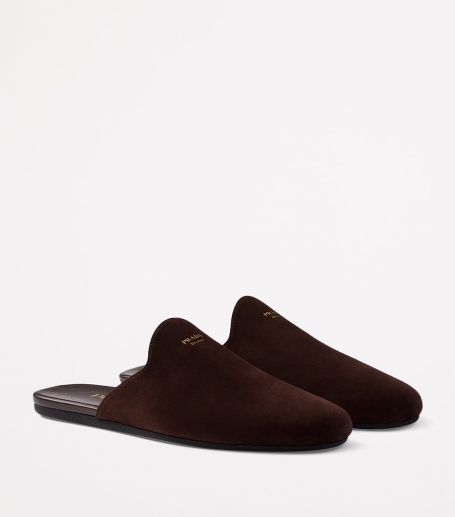 Prada Suede Mules Image 2
